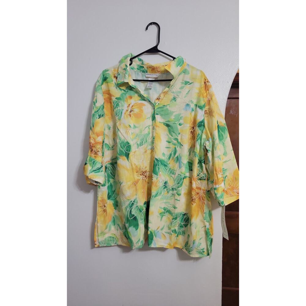 2X Alfred Dunner Button Top